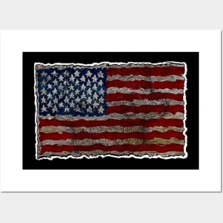 USA Flag Zombie Art Posters and Art